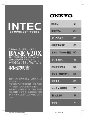 5.1chホームシアターシステム取扱説明書