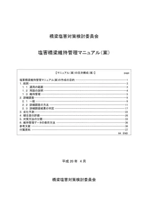 塩害橋梁維持管理マニュアル