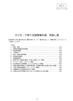 保育計画改定案：需要予測と確保策